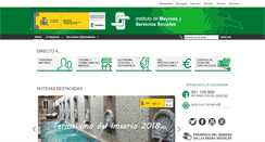 Desktop Screenshot of imserso.gob.es